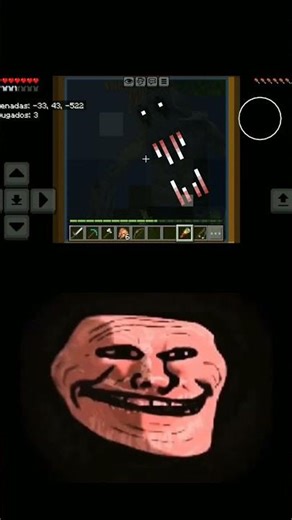 troll face minecraft terror