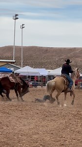 Roper gets bucked off in the Stampede Roping at The Bundy Ranch Cowboys with Cameras Rodeo. #ranchrodeo #littlecowboys #jbardcanvasandleather #buckoff #cowboys #bundyranch | J bar D Canvas and Leather