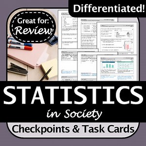 Data and Statistics Task Cards & Review Activities | Engaging Math Practice
