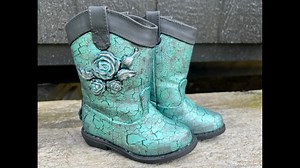 10K views · 272 reactions | DIY Crackled Cowboy Boots | Scrappy's Rustics | Facebook