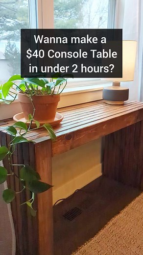 DIY 2x4 Console Table Project for Beginners