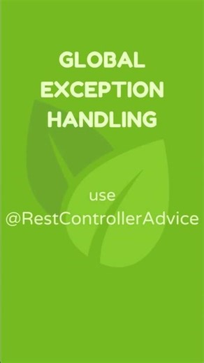 Spring Boot @RestControllerAdvice in 30 Sec #springboot #spring #java #javaframework #codingtips