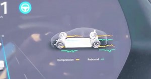 Tesla Instrument Cluster is not dead, gets a new suspension widget