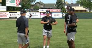 La Crosse Loggers practice ahead of Monday's season opener