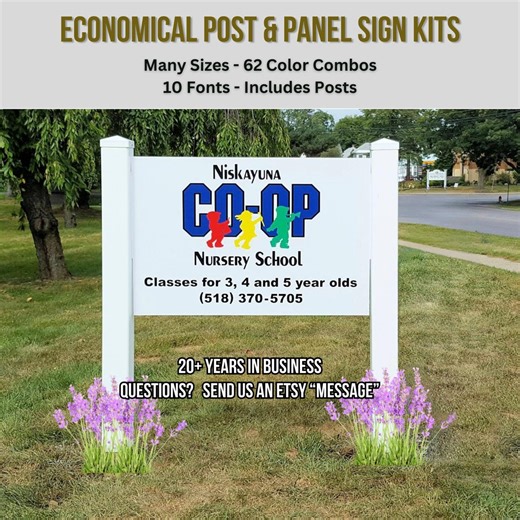 Daycare Nursery Sign Kit: Custom Logo, UV Printed, Non-rusting - Etsy