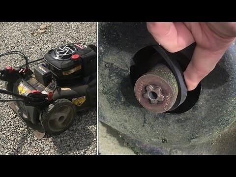 “fixing” SELF PROPEL on a lawnmower (belt installation) briggs and stratton