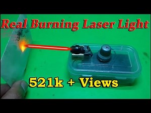 Burning Laser Light | DIY Home Made Laser Light | How to Make Burning Laser Light at Home | Laser