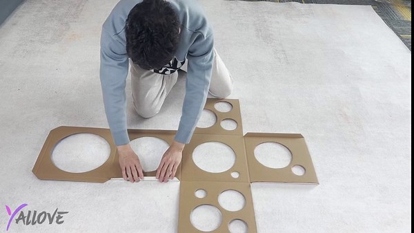 YALLOVE Balloon Sizer Cube Box, 14 Holes Size Measurement Tool for Balloon Column, Arch Party Decoration, 1-10 Inch