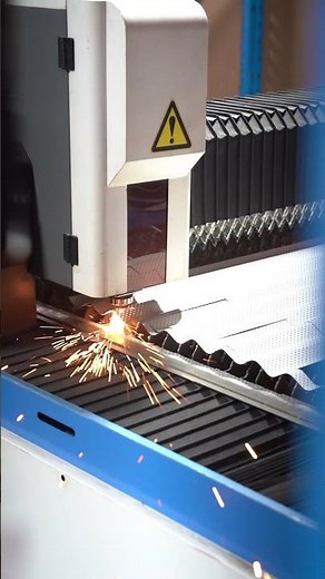 Fiber Laser Cutting Corrugated Colorbond