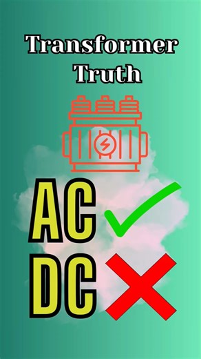 Transformer DC par kaam kyu nahi karta? ⚡ | AC vs DC | Physics Shorts