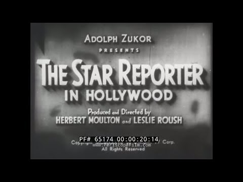 THE STAR REPORTER IN HOLLYWOOD 1930s RADIO RECORDING & BROADCASTING SONS OF THE PIONEERS 65174