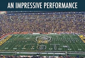 Michigan's marching band performs with Penn State's band during halftime at Michigan Stadium on Nov. 3, 2018. The bands paid tribute to Game of Thrones. | Michigan Wolverines on MLive.com