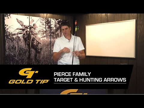 Gold Tip Pierce Target Arrows & Hunting Arrows - Wind-Drift Reduction for Long-Range Accuracy!