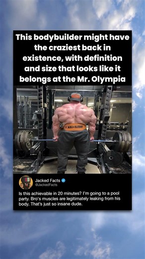 This bodybuilder might have the craziest back in existence