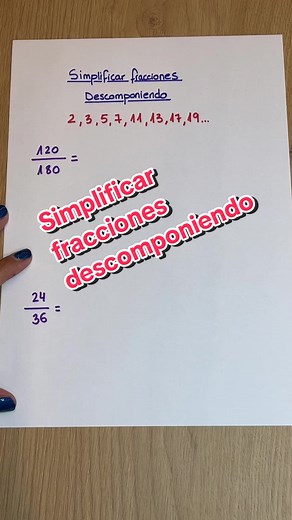 Simplifica tus fracciones descomponiendo de forma rápida!🤪 #viral #matematicastiktok #simplificarfracciones #desconponiendo #matematica #profe #facilyrapido #parati #fracciones #fyp #viral