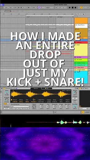 How to Make Drops with Just Your Kick (and Snare) – Ableton Convolution Reverb Trick! Dubstep/DNB