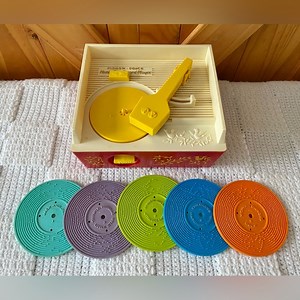 Vintage 1971 Fisher-Price Music Box Record Player