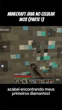 Jogando MINECRAFT JAVA no CELULAR 📱#pojavalauncher #shorts