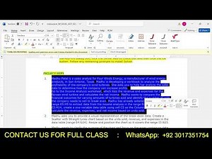 NP_EX365_2021_EOM8-1 || MS Excel Module 8: End of Module Project 1 || Four Winds Energy