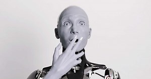 Ameca robot says it can’t feel anything in real-time CES interview