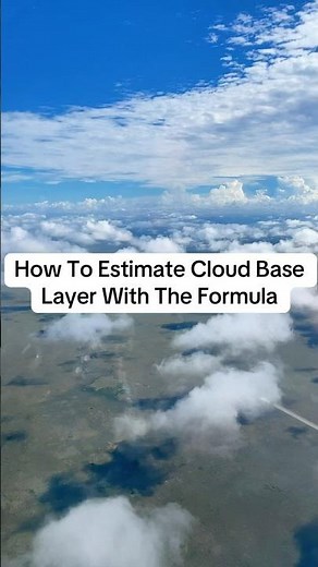 How to estimate cloud base layer