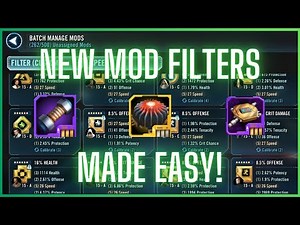 How to Use the New Mod Filters - SWGOH