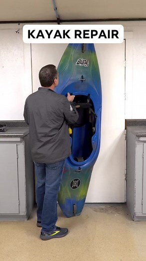 Kayak repair using the KCWPRO welder from Polyvance. #polyvance #plasticrepair #kayak | Polyvance