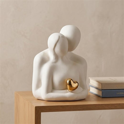 Abstract Reading Figure Sculpture, Ceramic Bookends, Modern Office Decor - Etsy