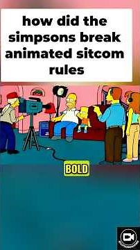 how did the simpsons break animated sitcom rules 🤯