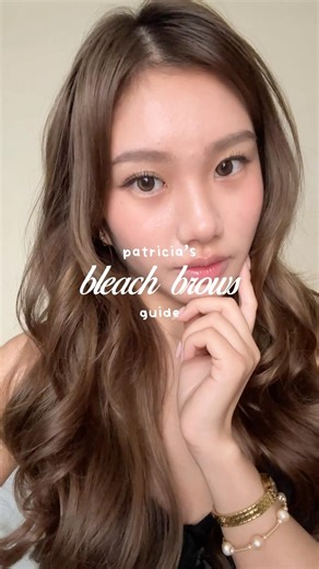 bleach brows tutorial