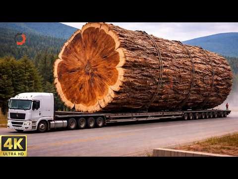 Inside the Giant Logging Operation | Monster Trees Cut and Crafted into Masterpieces