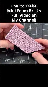 How to Carve Mini Bricks From Styrofoam #diy #foam #bricks