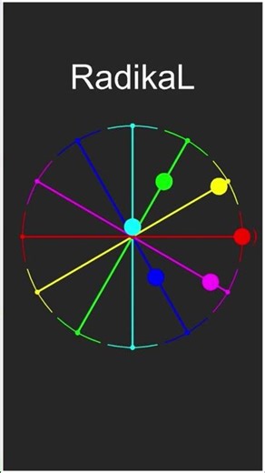 Circle Optical Illusion | 6 Balls, 6 Colors🌈