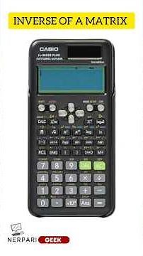 inverse of a matrix by using fx-991 es plus || matrix in scientific calculator #casio #maths