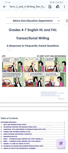 Grade 4-5 Transactional Writing Skills