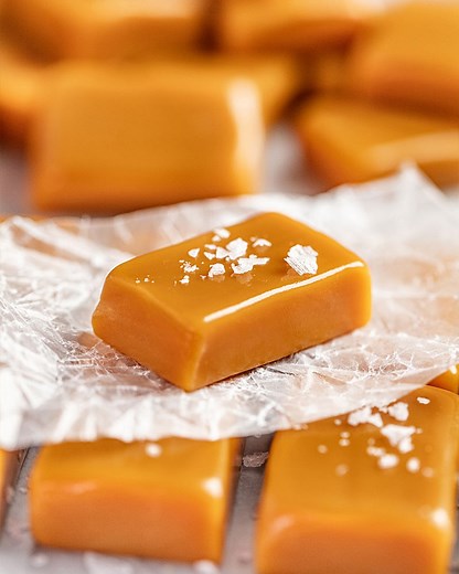 ✅ RECIPE: https://thestayathomechef.com/caramels/ If you can stir, you can make Grandma’s Homemade Caramels! These are soft, chewy, and so easy to make. We’ve even included instructions on how to make caramels without a candy thermometer! | The Stay At Home Chef