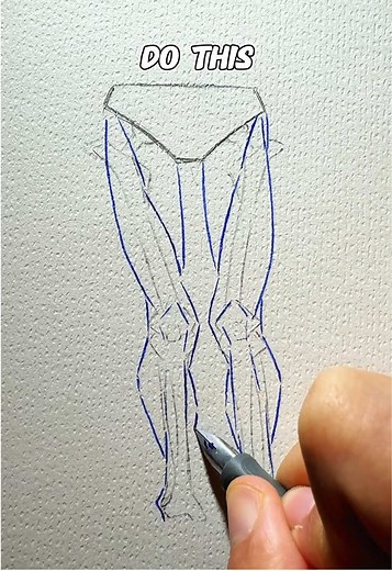 Legs Anatomy Drawing Tutorial for Beginners