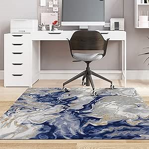 Bsmathom Office Chair Mat for Hardwood/Tile Floor, Anti-Slip Floor Protector Rug, 48"x36" Abstruct Computer Gaming Chair Mat, Large Desk Chair Mat Protection Mat for Home Office