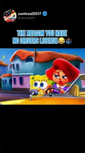 No Drivers License?😂😂 #funny #driving #license #spongebob