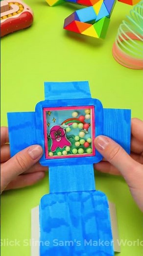 Paper Arcade Game Creation!🛠️ #DIY #Crafts #Tutorial