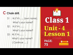 Class 1 English | Unit 4 | Lesson 1 | Self-introduction [Book 2025]