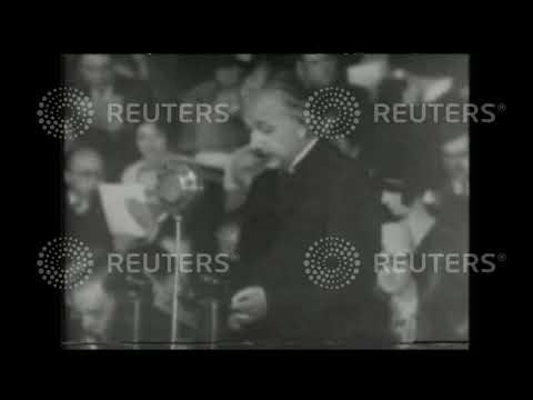 1933 Albert Einstein speech at Royal Albert Hall in protest against Nazi policy