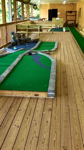 Part One of our Gator Golf series overviewing each hole! Check back in tomorrow for Part 2 (The Self Esteem Hole)! #gatorgolf #puttputt #minigolf #camp #tour | The Anchorage Camp