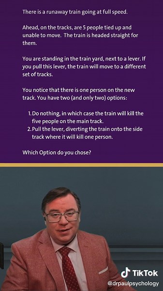 TikTok Psychopath Test: The Trolly Problem | Dr. Paul Psychology