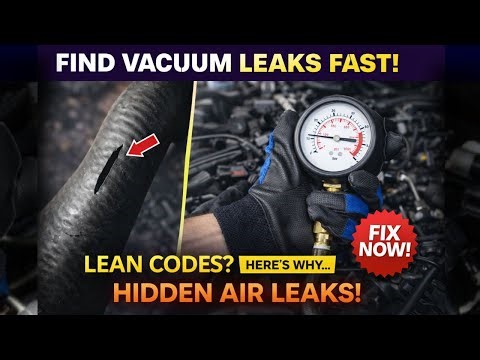 How to Find Vacuum Leaks Fast Smoke Test, Spray Test, Stethoscope & Boost Leak Test