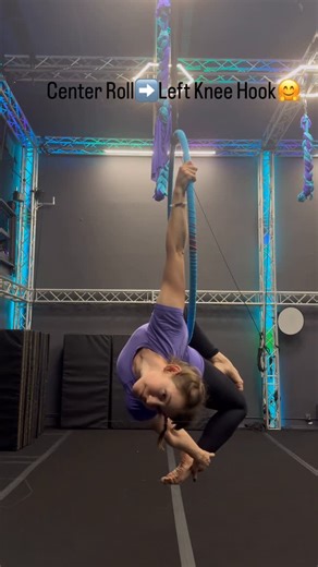 Lindsey Williams | This fun cartwheel/roll combo looks cool with a little spin too💫💫💫 @dragonflystudiosla #aerial #aerialist #lyra #circusarts #lyrahoop... | Instagram