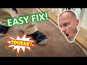 HOW TO STOP FLOOR SQUEAKS--Easy! Through Carpet or Hardwood Floors or from Basement