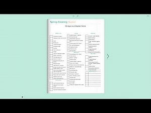 Cleaning Checklist Templates KDP POD