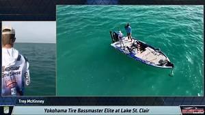 There’s just something special about witnessing this moment from above. Trey Mckinney’s battle between this jumping smallmouth was one for the ages. McKinney’s smallest fish is a 4 pounder and he has maintained the unofficial lead! | Bassmaster