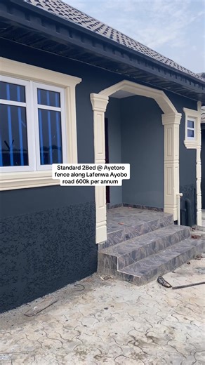 Standard newly built (2BED) all round POP fence fence round gated compound no landlord under Band B light with personal prepaid meter @ crown estate along Ayetoro ayobo road 600k per annum #fyppppppppppppppppppppppp #fypシ゚viral🖤tiktok☆♡🦋myvideo #goviralvideo #ogunstatetiktoker #fyp